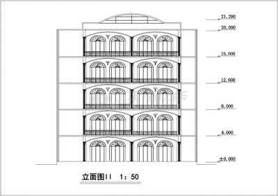 【施工设计图】某大堂室内外装修cad施工设计图纸_土木在线