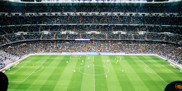 世界杯球迷观赛现场 - 看台上挥舞的各国旗帜与热情球迷